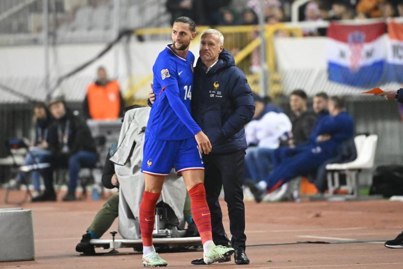 Équipe de France : Deschamps maintient sa confiance à Adrien Rabiot